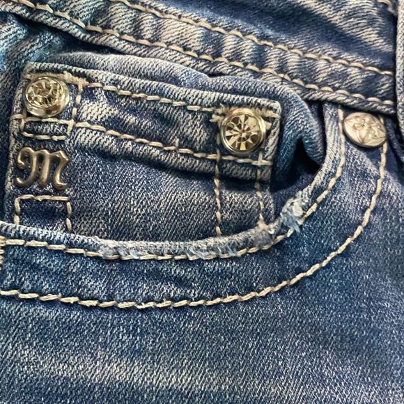 Miss Me Light Blue Distressed Skinny Jeans - Picture 8 of 8